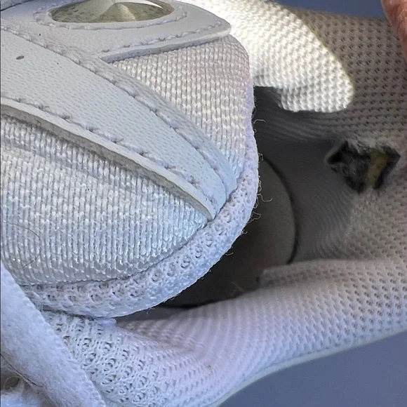 Nike Wmn T-Lite VIII Lea (W) White Grey Silver 396879 111 Size size 8.5 - Picture 9 of 11